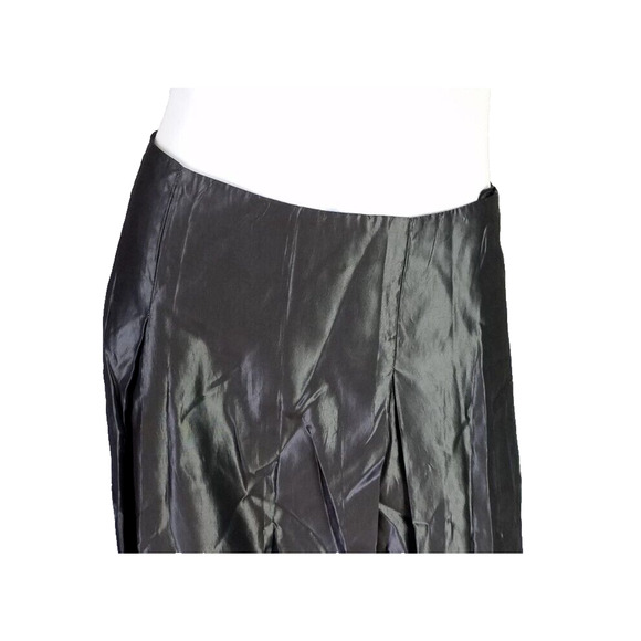 Vintage Jessica McClintock Gunne Sax Satin Maxi Skirt Black Size 5 - Picture 2 of 5